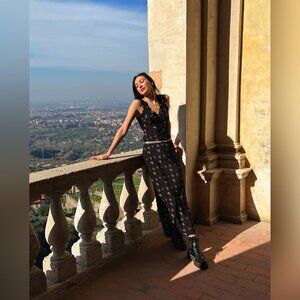 Realisation Par The Ivy In Posy Ankle length waisted slip dress